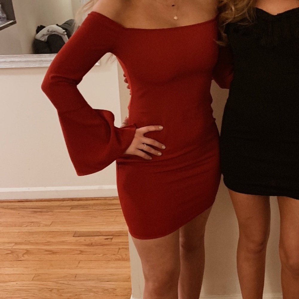 Red dress from revolve